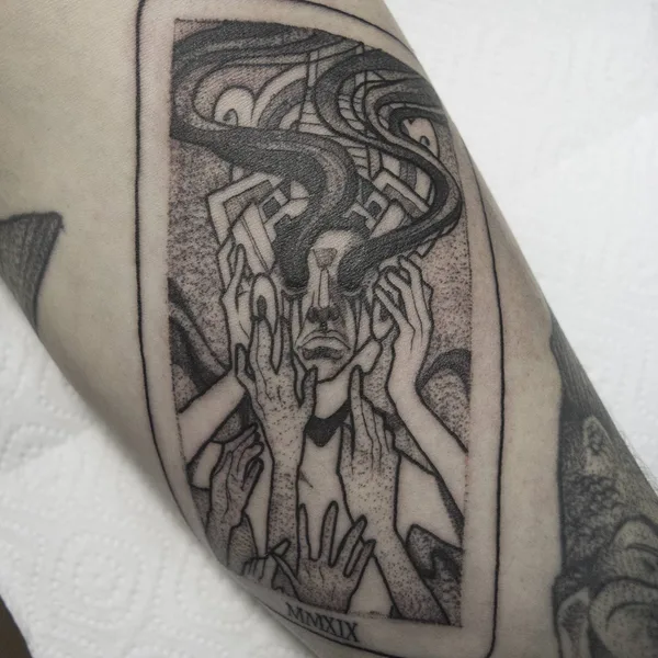 Watercolor tattoo by Mr Sigill in Moscow