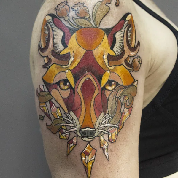 Watercolor tattoo by Mr Sigill in Moscow