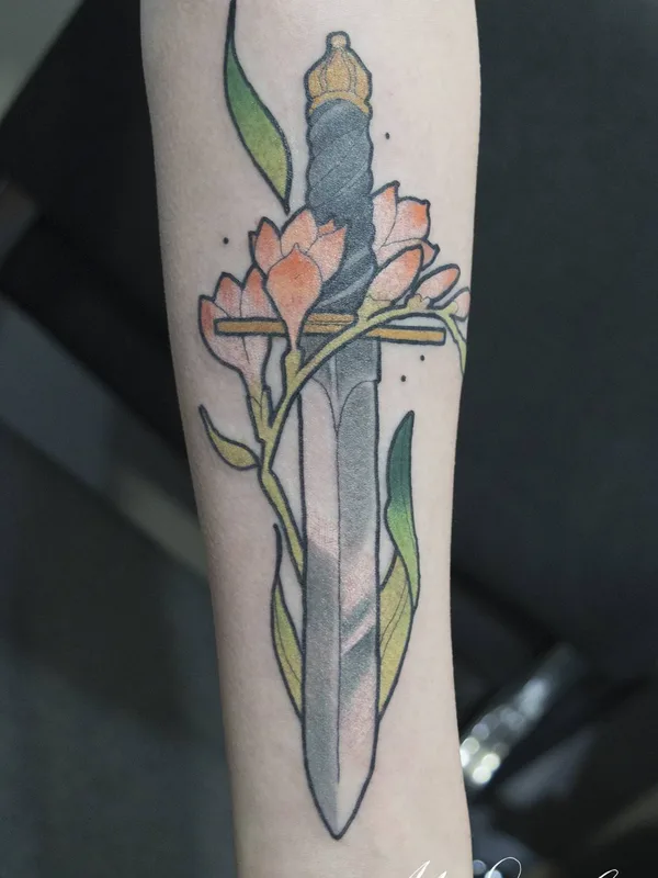 color illustrative татуировка на forearm #34029 | Тату мастер Mr Sigill