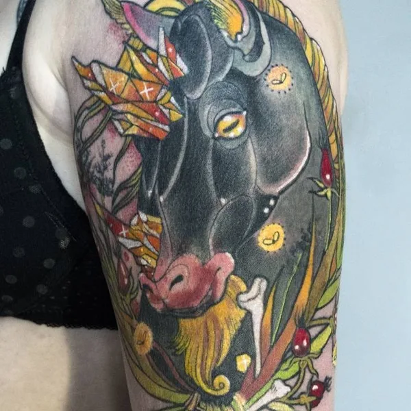 Watercolor tattoo by Mr Sigill in Moscow