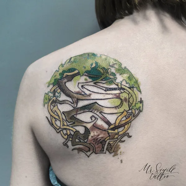 Watercolor tattoo by Mr Sigill in Moscow