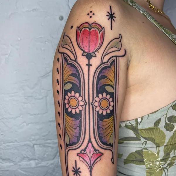Авторская tattoo by Katharina Eckert (@mo_kathi) in Berlin
