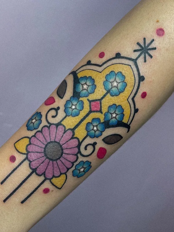 color ornamental татуировка на forearm #60742 | Тату мастер Katharina Eckert (@mo_kathi)