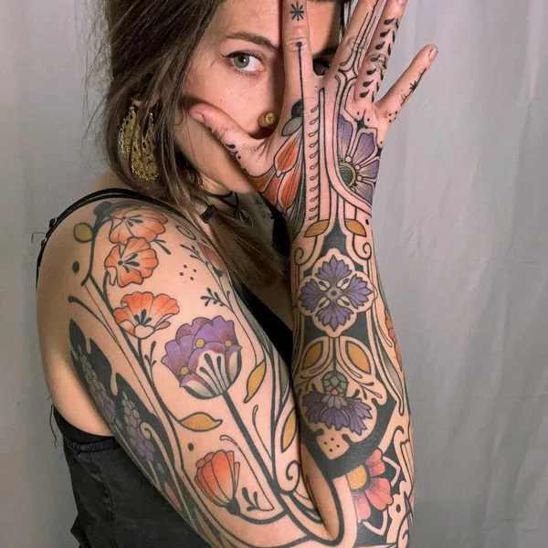 Авторская tattoo by Katharina Eckert (@mo_kathi) in Berlin