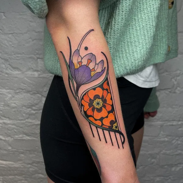 Авторская tattoo by Katharina Eckert (@mo_kathi) in Berlin