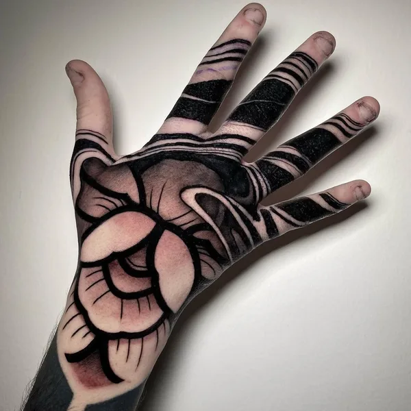 Ornamental tattoo by Federica Orlando in Venezia