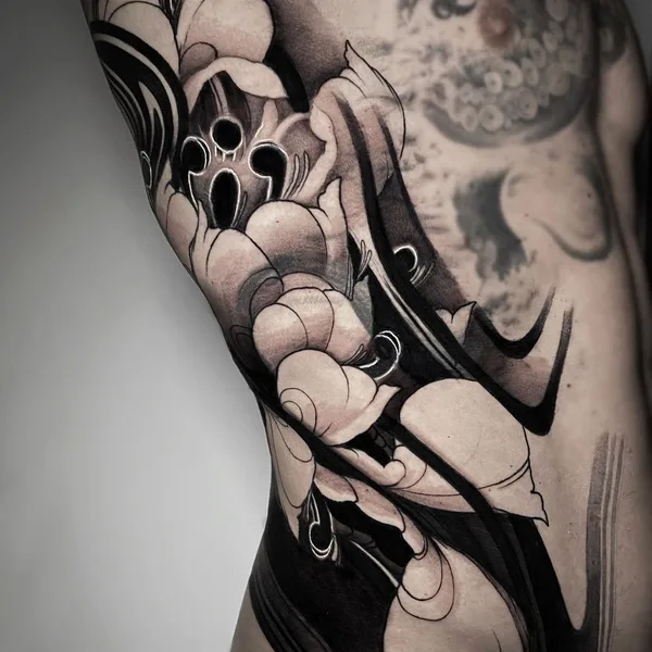 Ornamental tattoo by Federica Orlando in Venezia