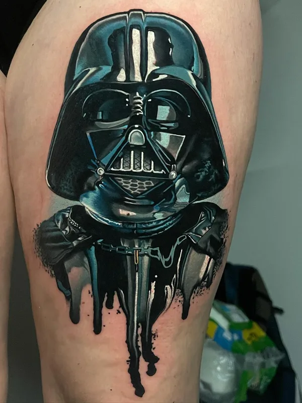 color realism татуировка на thigh #60765 | Тату мастер Paul Marino