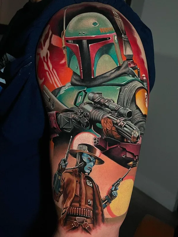 color photorealism татуировка на full sleeve #60764 | Тату мастер Paul Marino