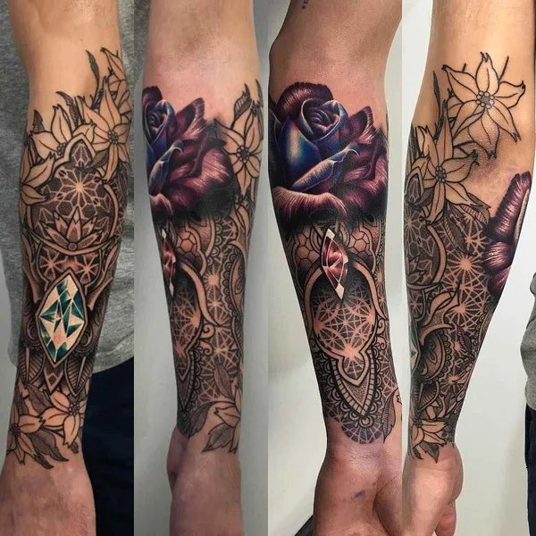 Авторская tattoo by Ryan Smith The Scientist in Exeter