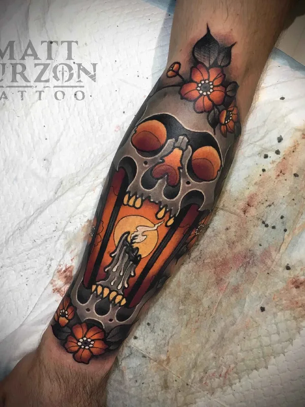 color neo traditional Tatuaggio su forearm #9991 | Tatuatore Matt Curzon