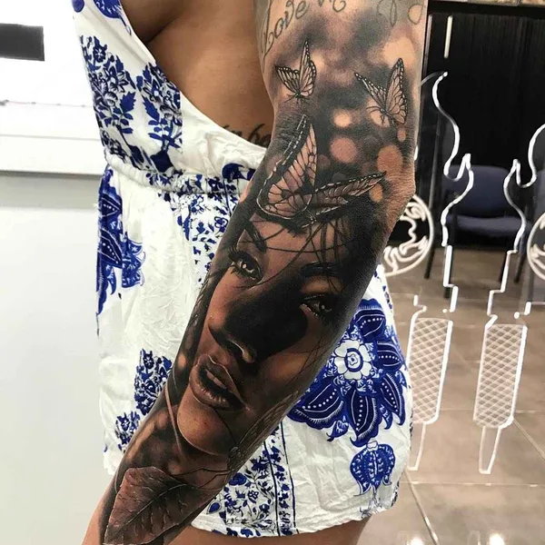 Realism tattoo by Drew Apicture