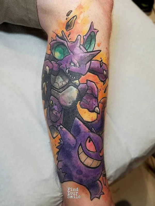 color illustrative tattoo auf forearm #10081 | Tätowierer Russell Van Schaick