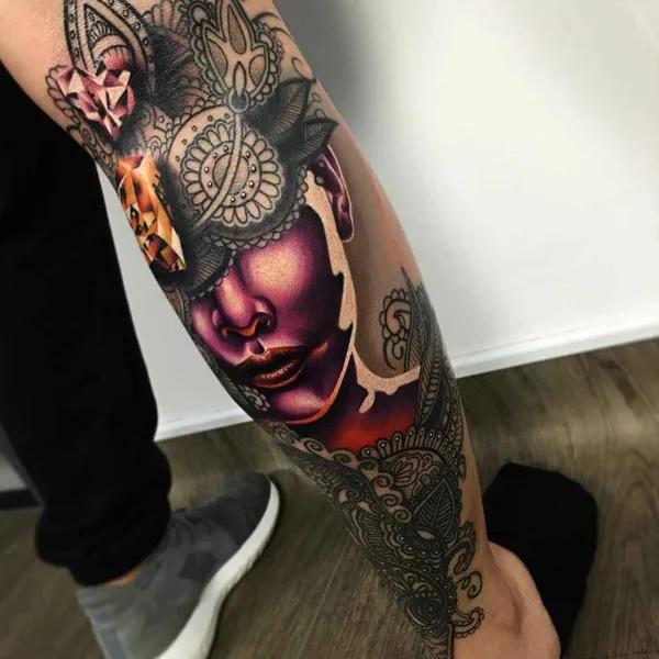 Авторская tattoo by Ryan Smith The Scientist in Exeter