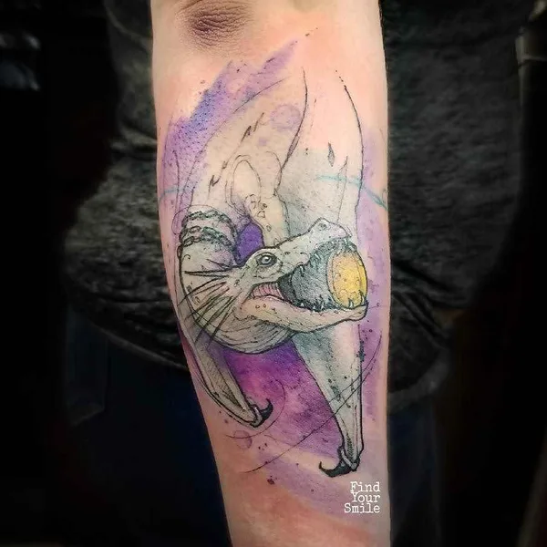 Sketch tattoo by Russell Van Schaick in Orlando