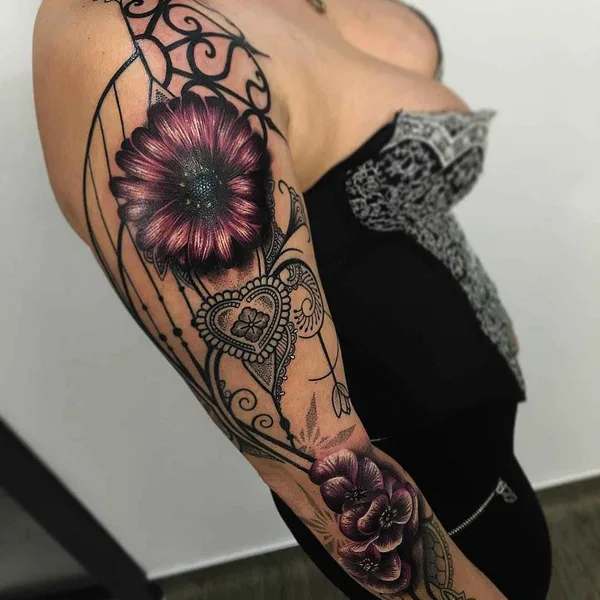 Авторская tattoo by Ryan Smith The Scientist in Exeter