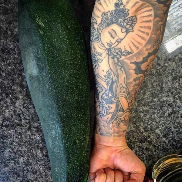 Ornamental tattoo by Yoni Zilber in New York City