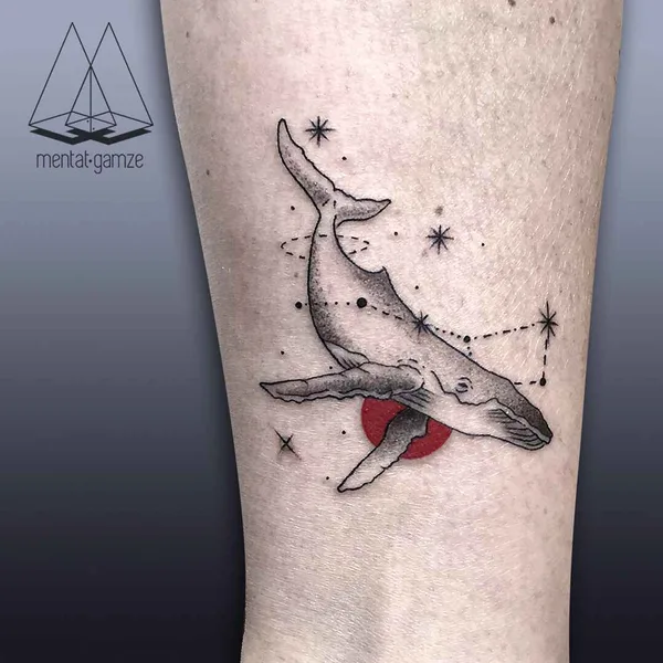 Linework tattoo by Mentat Gamze in Istanbul