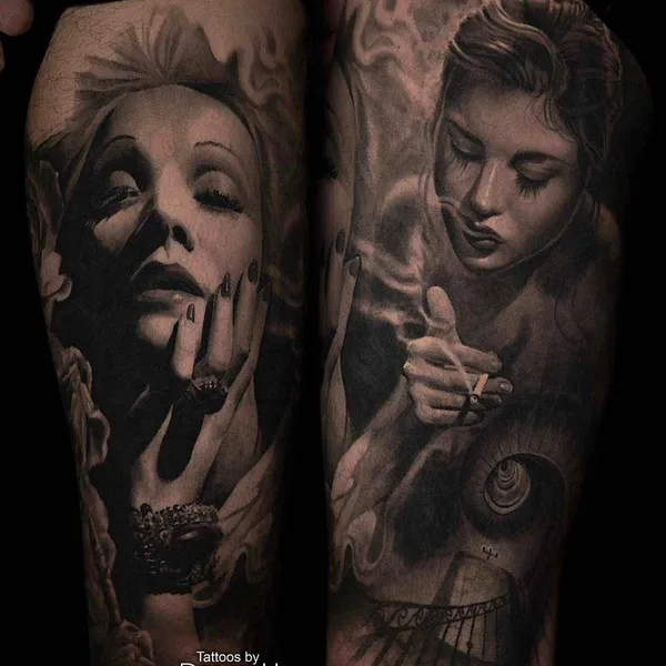 Реализм tattoo by Deran Hall