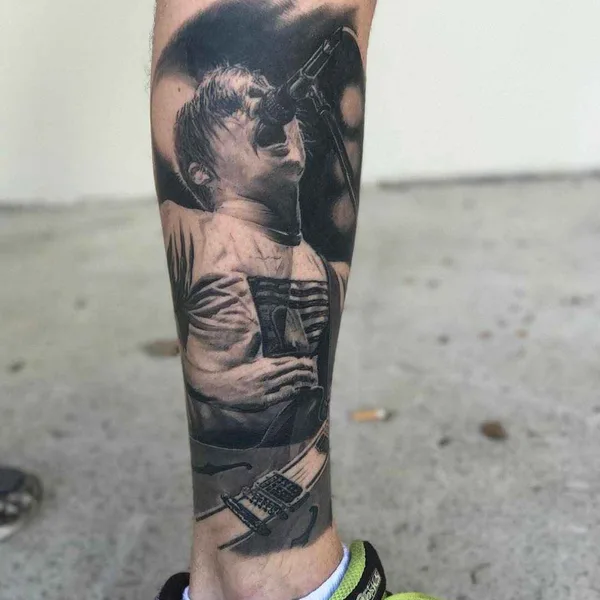 Portrait tattoo by Chris Nieves in Melbourne