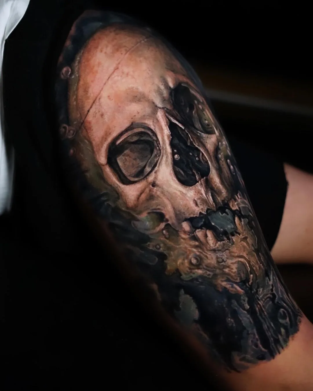 Horror tattoo by Adrian Sanchez