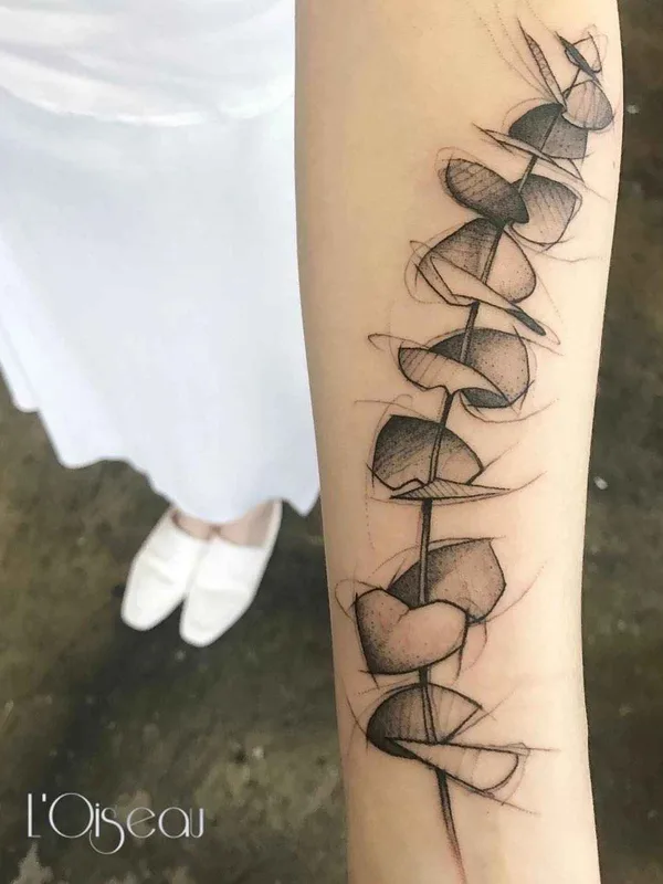 Author's Style tattoo by L'oiseau (Franck Solers) in Collioure