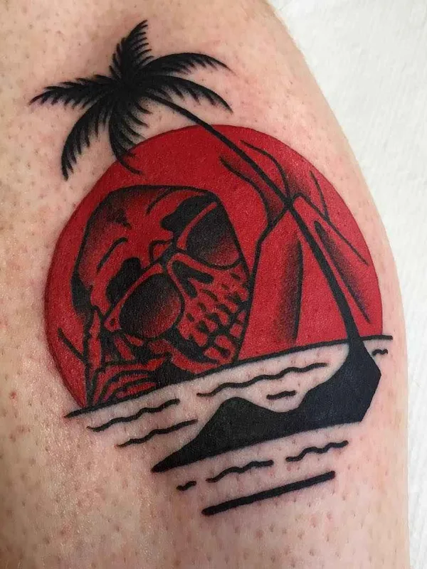 color traditional Tatuaggio su calf #10530 | Tatuatore Frankie Caraccioli