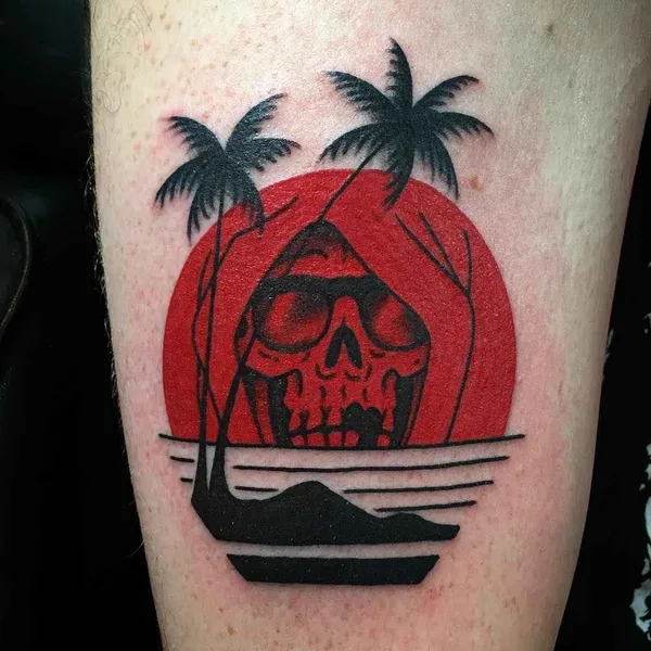Traditional tattoo by Frankie Caraccioli in Costa Mesa