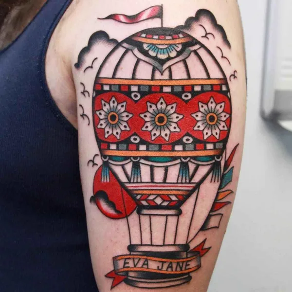 Old School tattoo by Vic James in Sydney