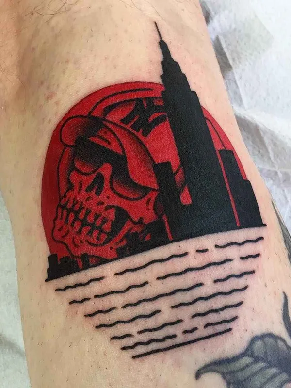 color traditional Tatuaggio su calf #10532 | Tatuatore Frankie Caraccioli