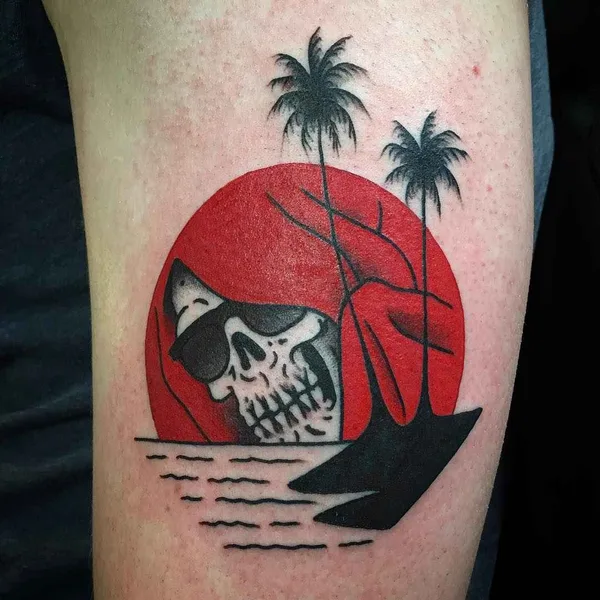 Traditional tattoo by Frankie Caraccioli in Costa Mesa