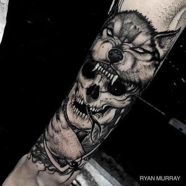 Neo Traditional tattoo by Ryan Murray in Salem