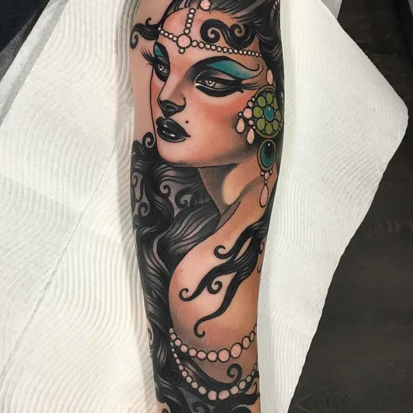 Neo Traditional tattoo by Emily Rose Murray in Melbourne