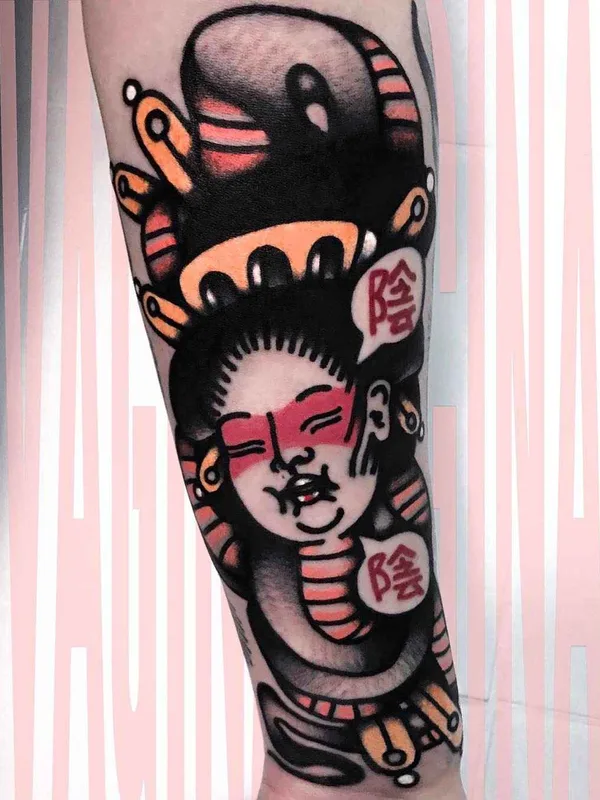 color neo traditional Tatuagem em forearm #18320 | Tatuador Andrea Raudino