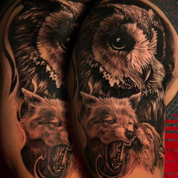 Реализм tattoo by Deran Hall