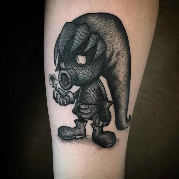 Graphic tattoo by William Steiner-Pacheco in Stockholm