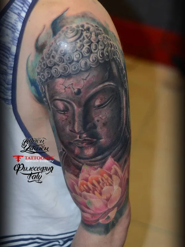 color realism tattoo on upper arm #23392 | Tattoo Artist Юрец Удалец