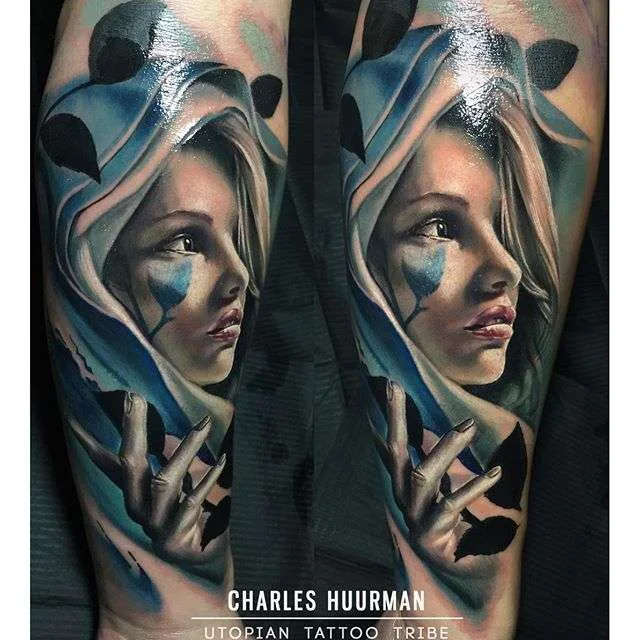 Tattoo artist Charles Huurman hypercolor realism tattoo| Тату мастер Charles Huurman гиперреализм татуировка