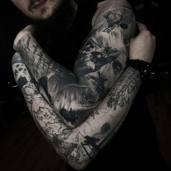 Realism tattoo by Alex Oberov in New York City