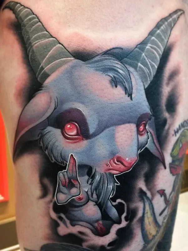 color illustrative Tatuaggio su thigh #13340 | Tatuatore Kelly Doty
