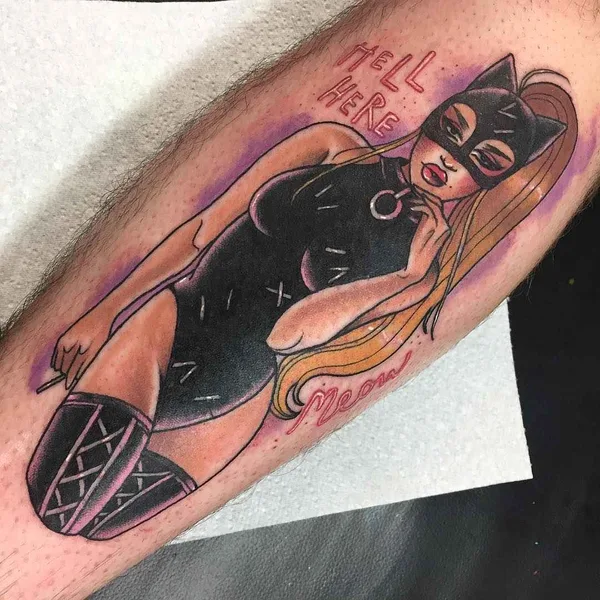 New School tattoo by Lucy Blue
