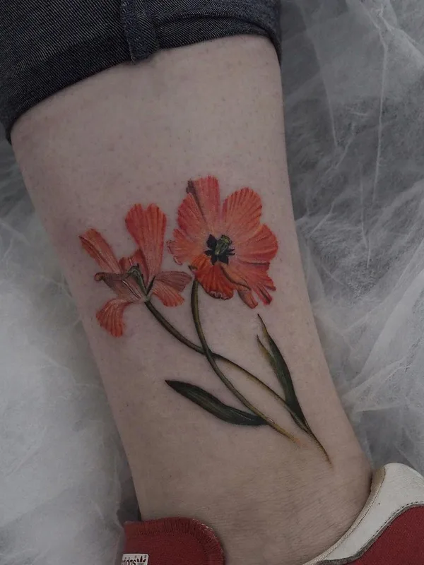 color realism tatuaje en ankle #47590 | Tatuador Kemal Özceylan