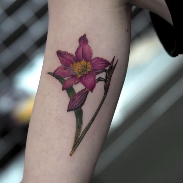 Botanical tattoo by Kemal Özceylan in Istanbul