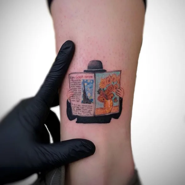 Botanical tattoo by Kemal Özceylan in Istanbul