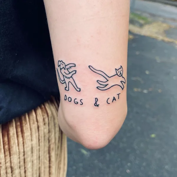 avant-garde tattoo by FROGMAGIK in Stockholm