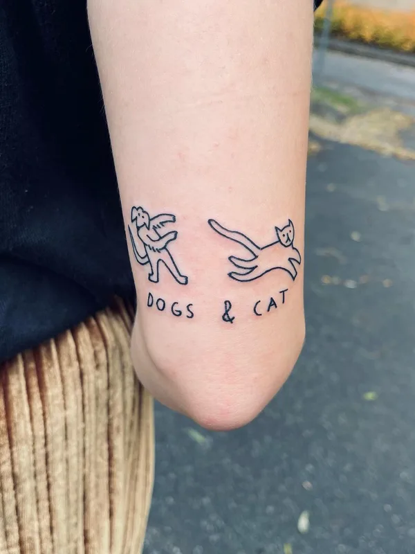 black linework Tatuagem em forearm #47649 | Tatuador FROGMAGIK