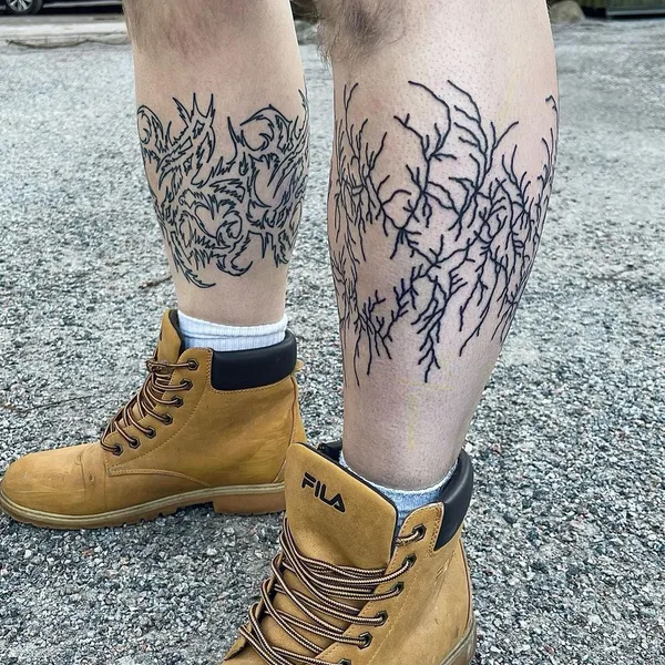 avant-garde tattoo by FROGMAGIK in Stockholm