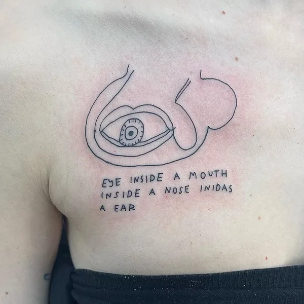 avant-garde tattoo by FROGMAGIK in Stockholm