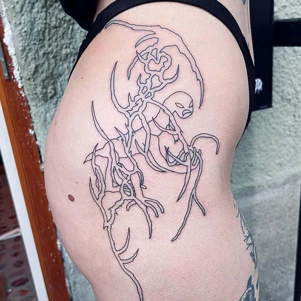 avant-garde tattoo by FROGMAGIK in Stockholm