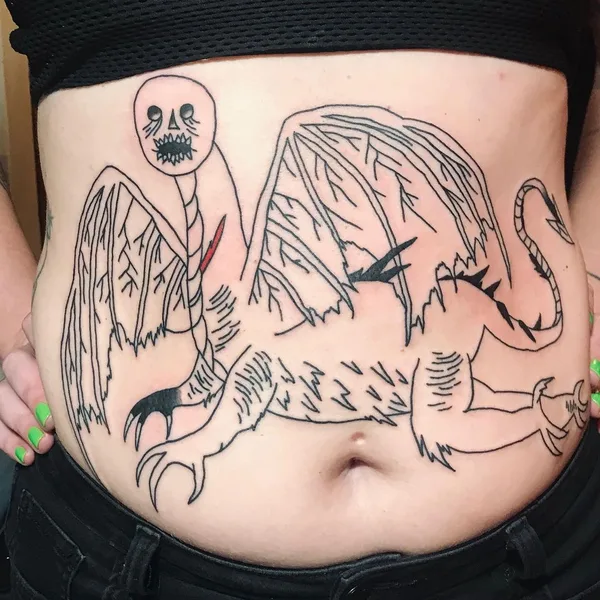 avant-garde tattoo by FROGMAGIK in Stockholm